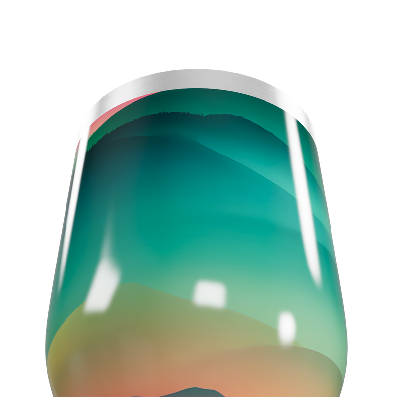 Copo Térmico Slim - Verde Degradê Aço Inox