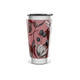 Copo Térmico - Floral Vermelho Aço Inox