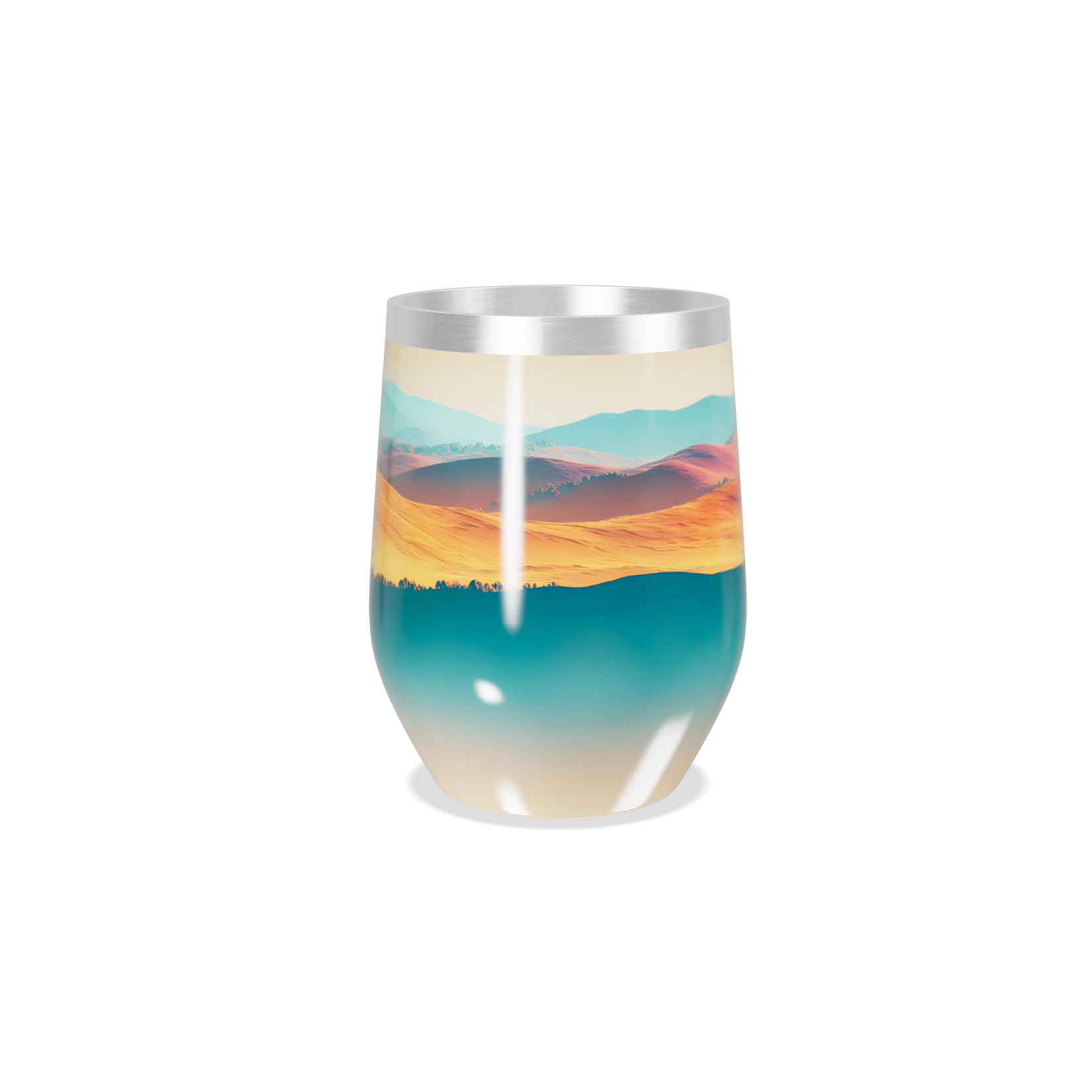 Copo Térmico Slim - Paisagem Colorida Alumínio