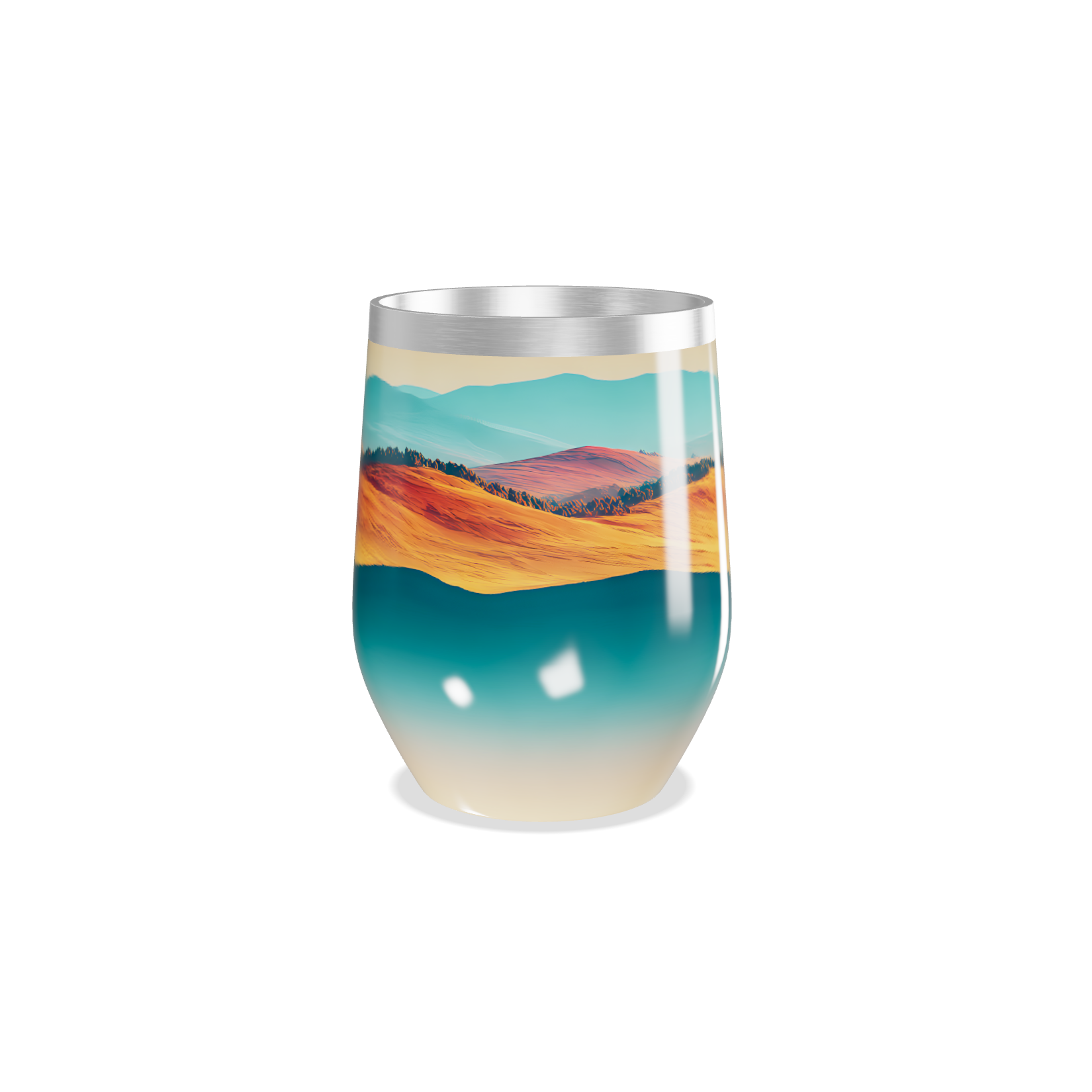 Copo Térmico Slim - Paisagem Colorida Alumínio