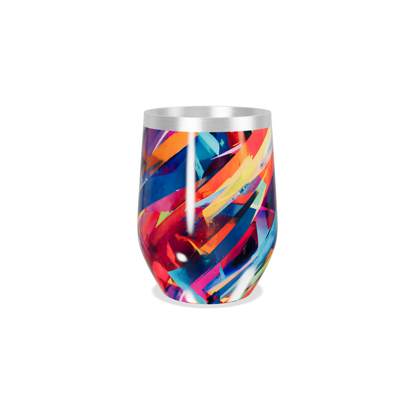 Copo Térmico Slim - Estampa Colorida Aço Inox