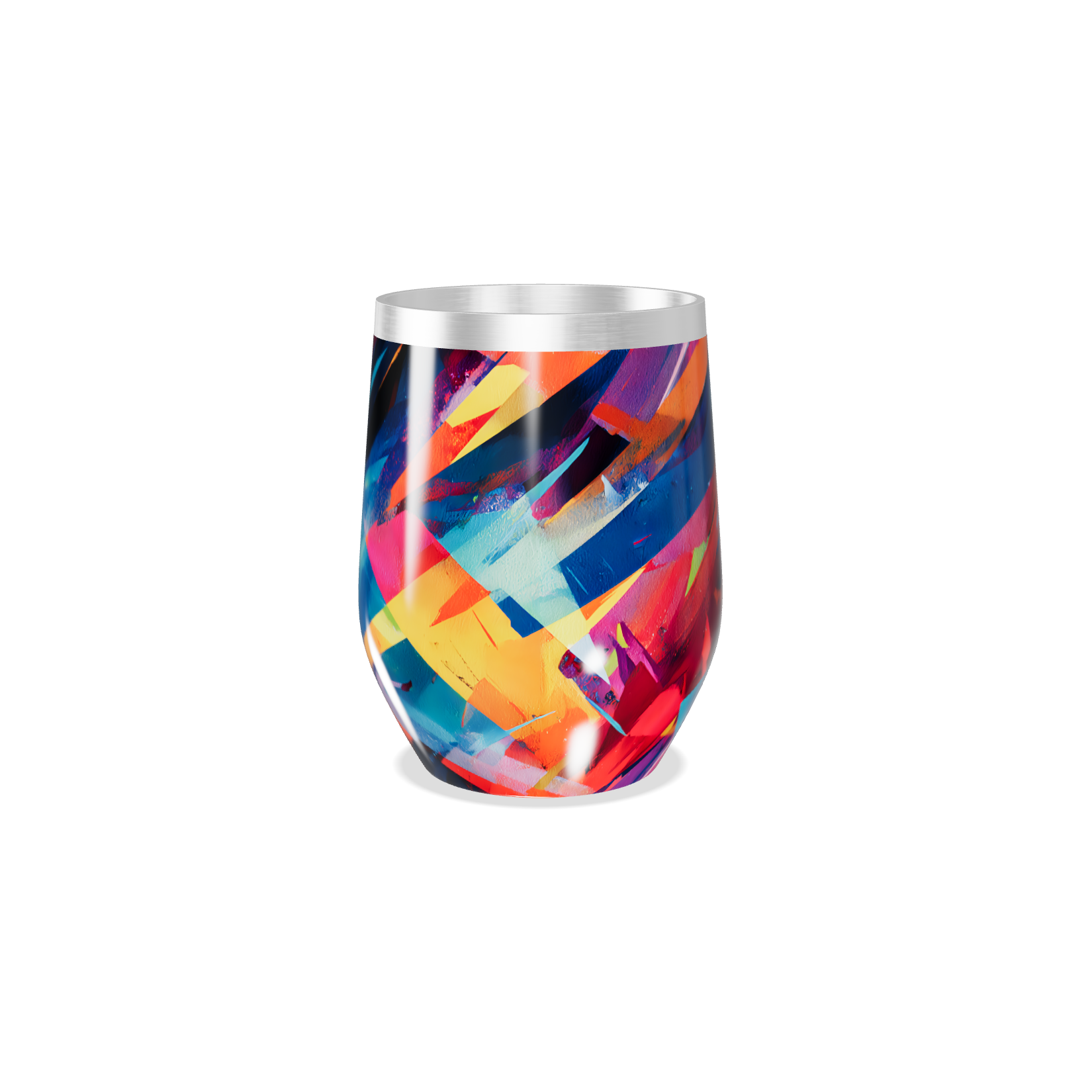 Copo Térmico Slim - Estampa Colorida Aço Inox