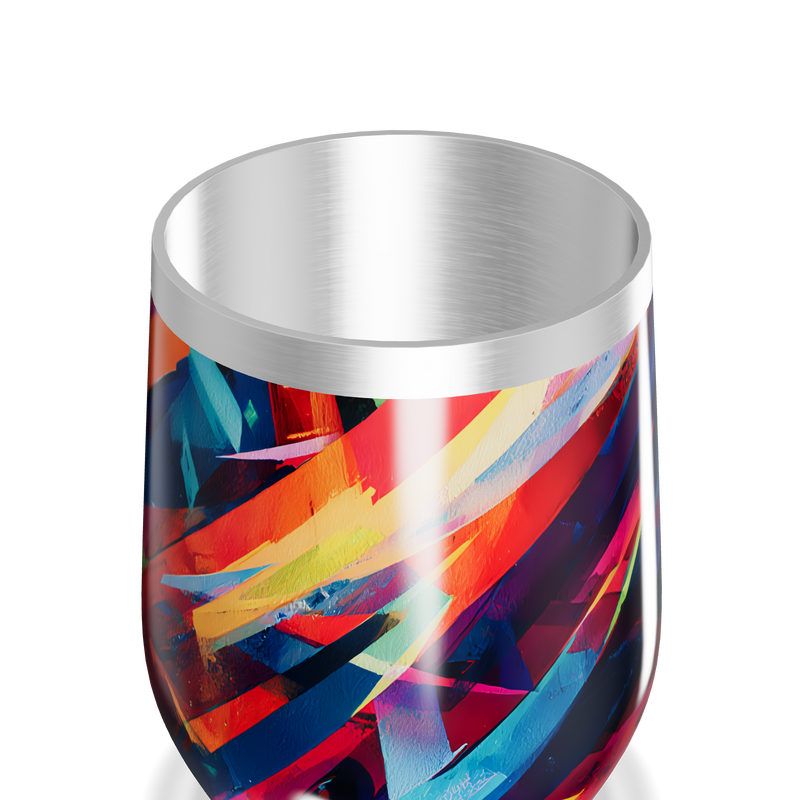 Copo Térmico Slim - Estampa Colorida Aço Inox