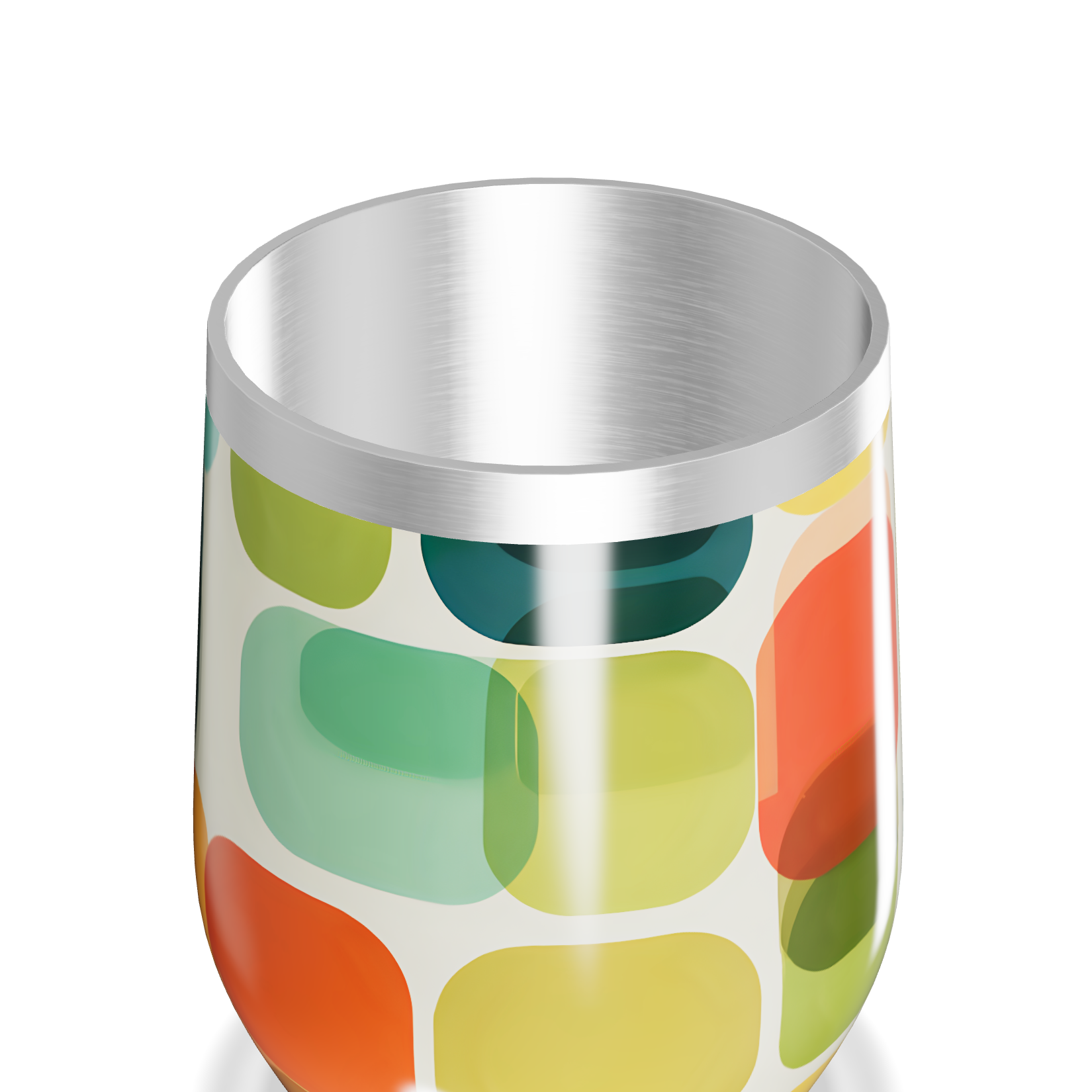 Copo Térmico Slim - Estampa Geométrica Colorida