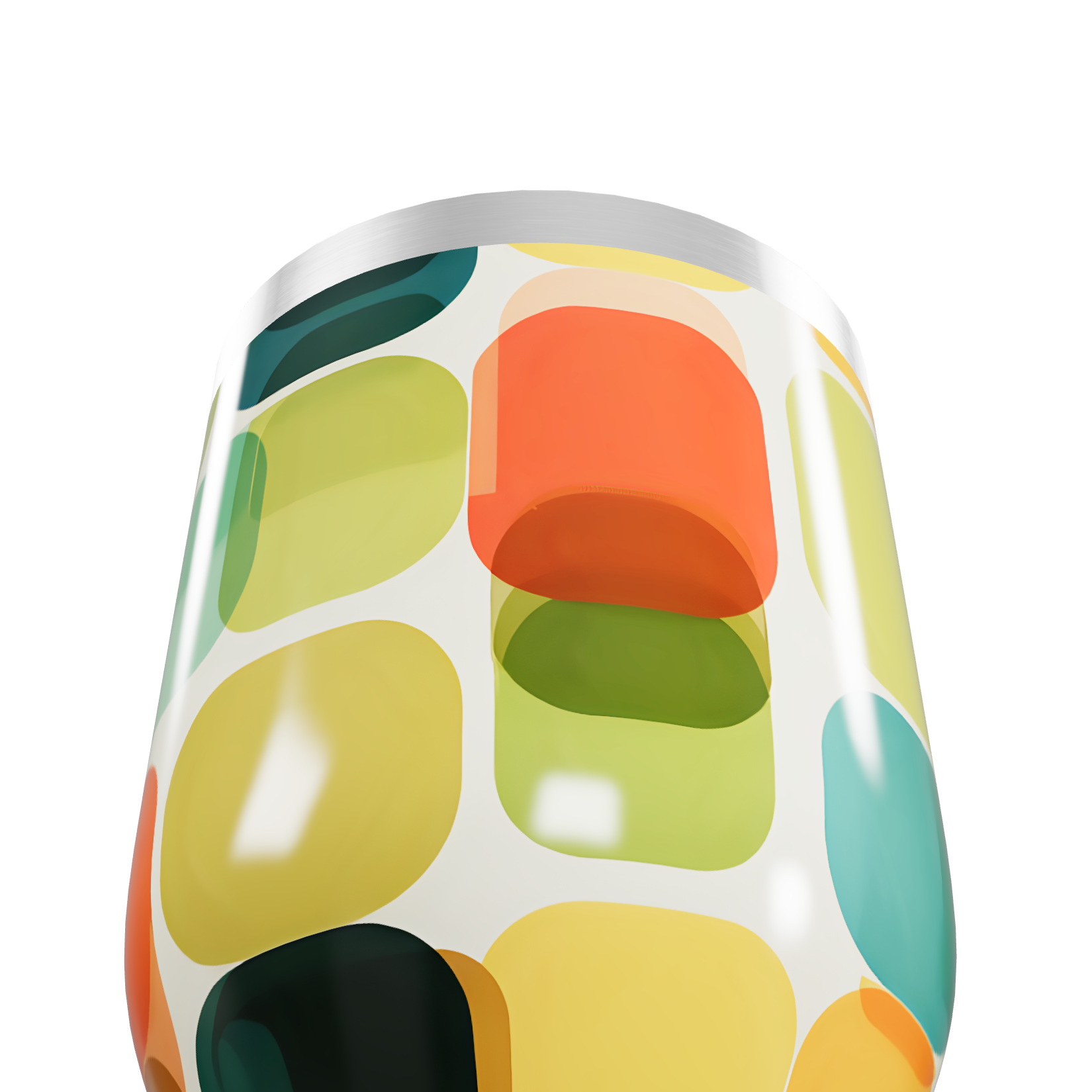 Copo Térmico Slim - Estampa Geométrica Colorida