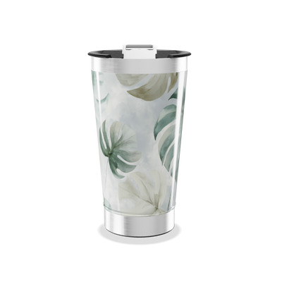 Copo Térmico - Folhagem Tropical Aço Inox