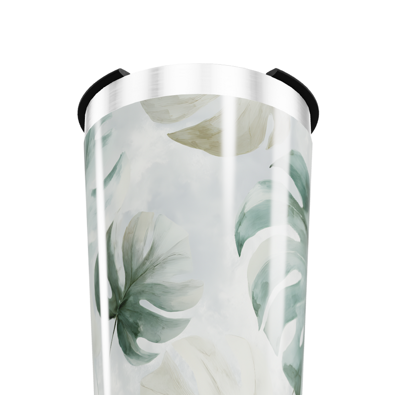 Copo Térmico - Folhagem Tropical Aço Inox