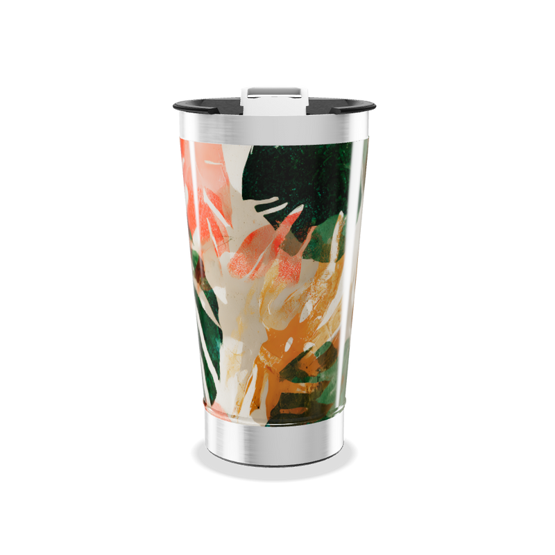 Copo Térmico - Estampa Floral Colorida