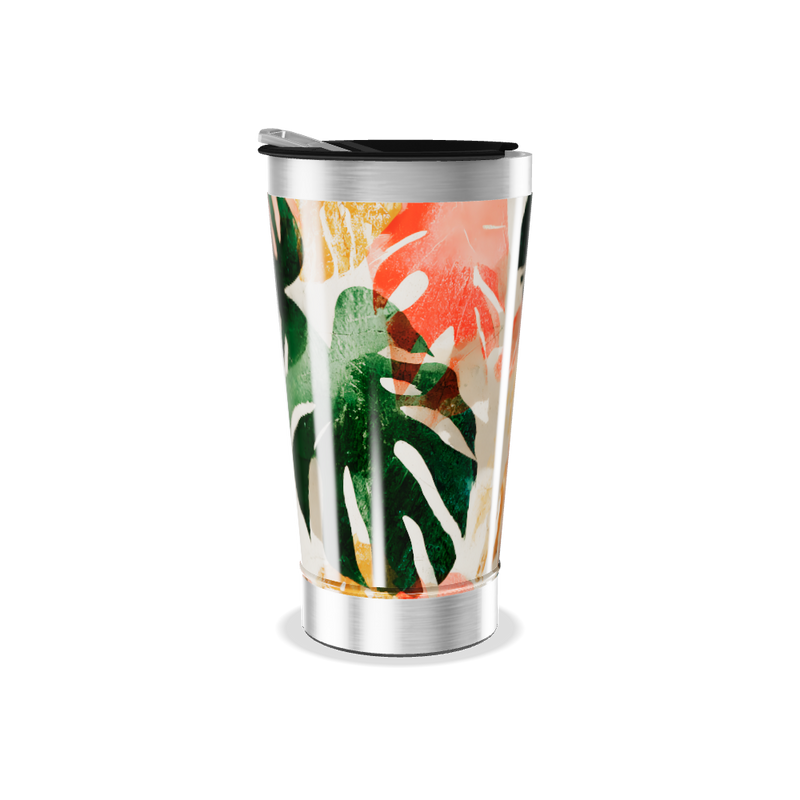 Copo Térmico - Estampa Floral Colorida