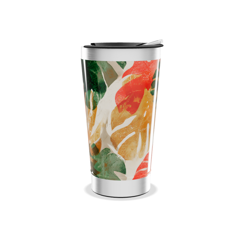 Copo Térmico - Estampa Floral Colorida