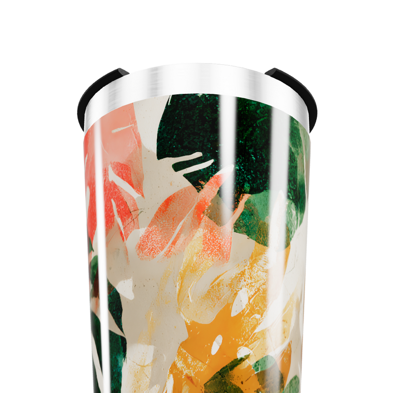 Copo Térmico - Estampa Floral Colorida