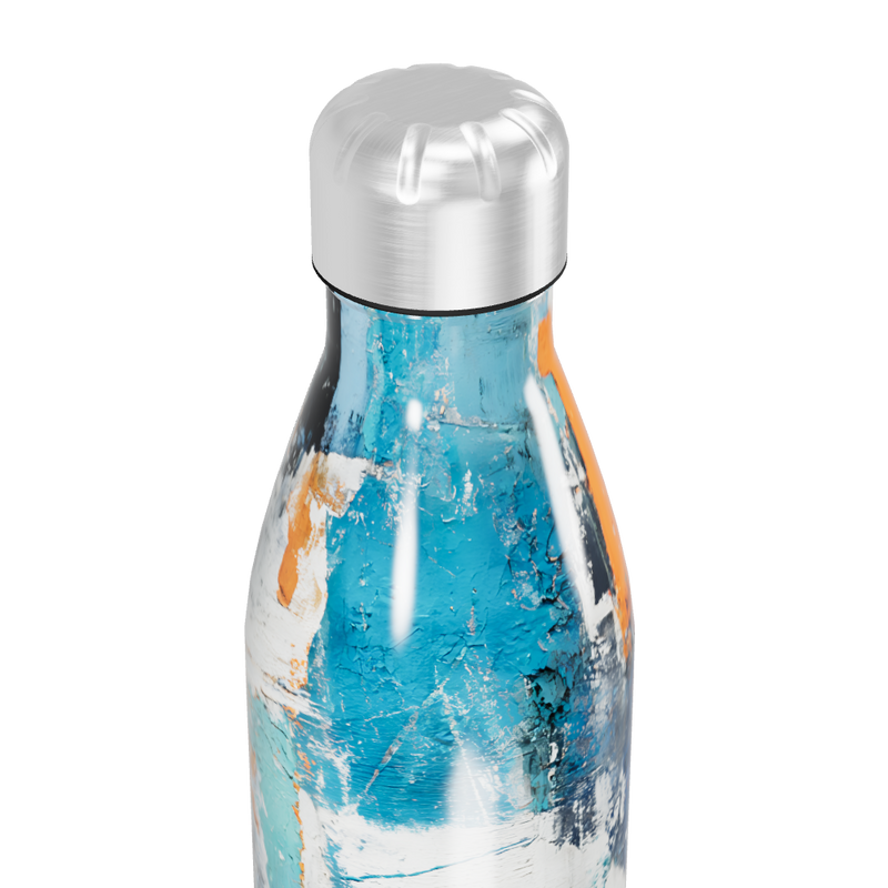 Garrafa Inox - Estampa Abstrata Colorida