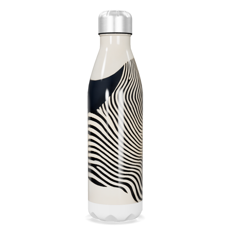 Garrafa Inox - Estampa Preto e Branco