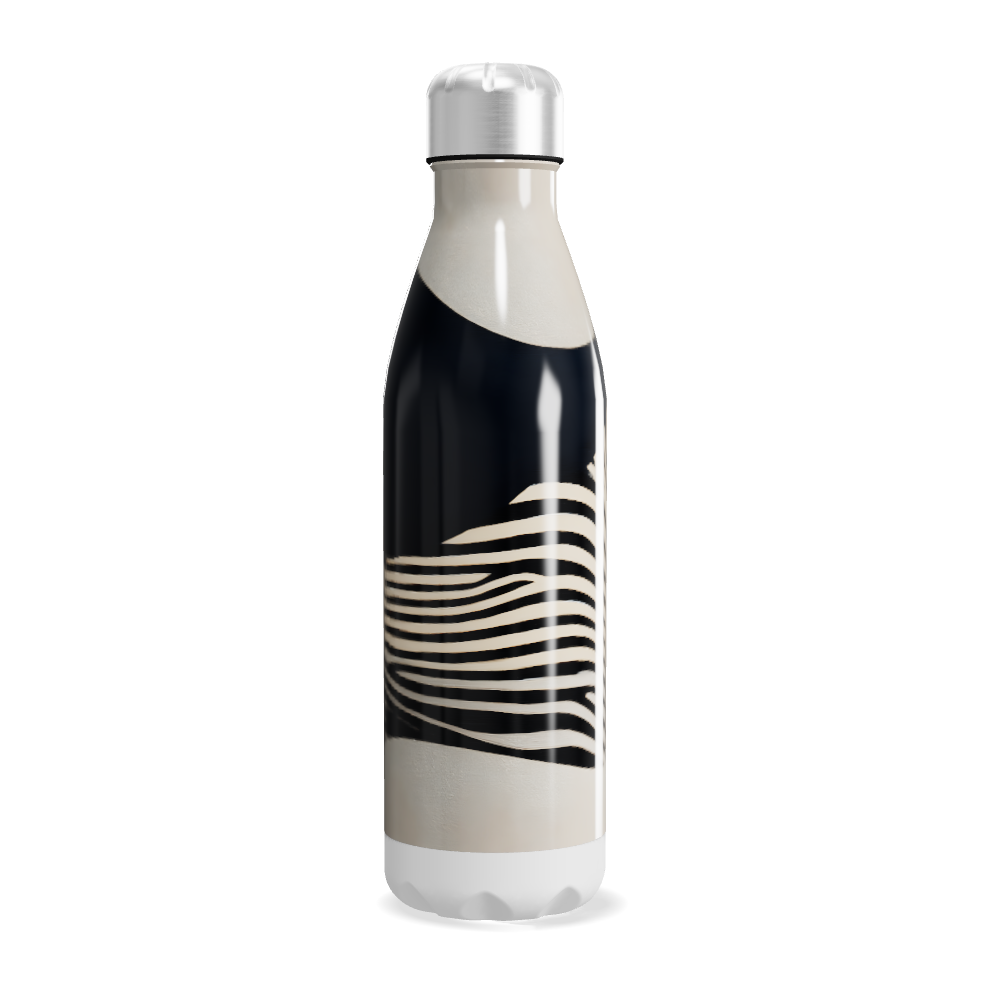 Garrafa Inox - Estampa Preto e Branco