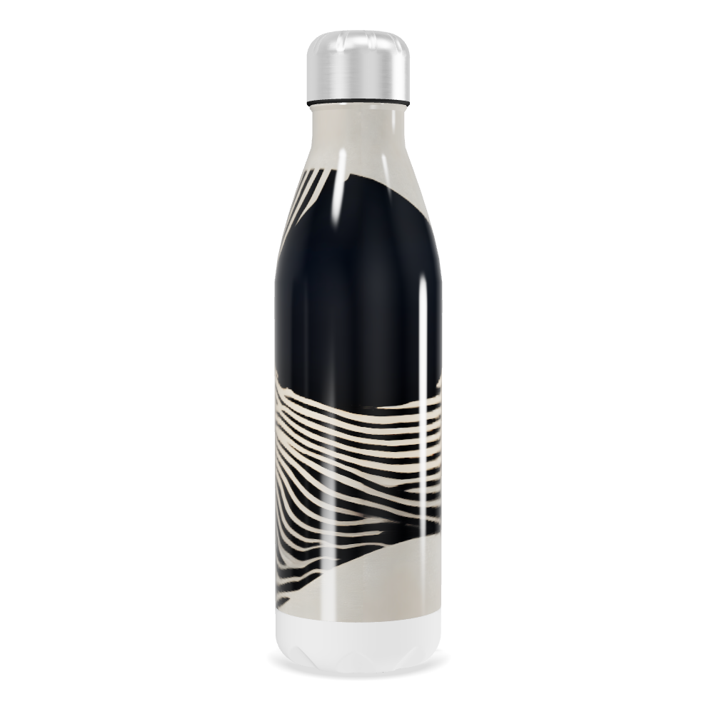 Garrafa Inox - Estampa Preto e Branco