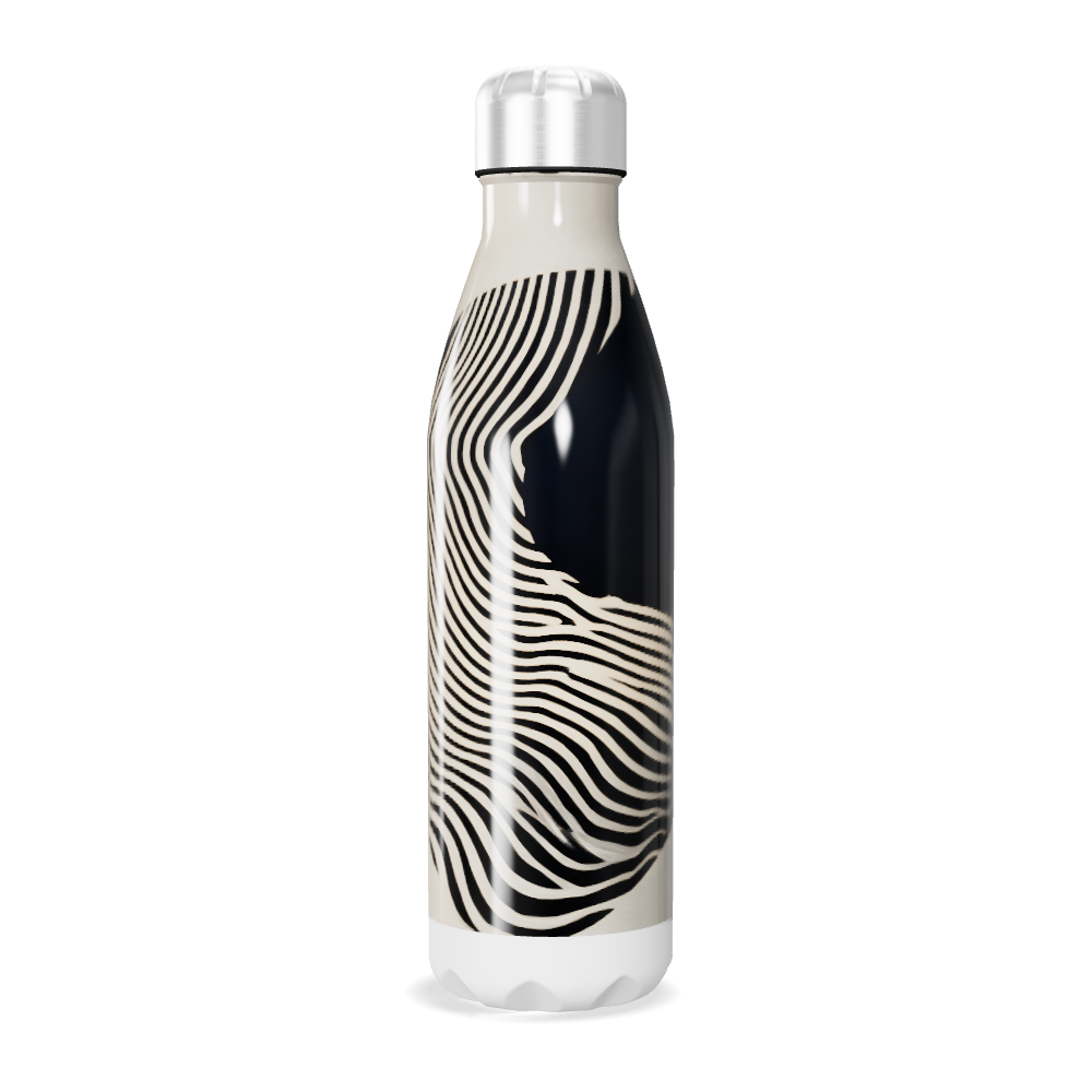 Garrafa Inox - Estampa Preto e Branco