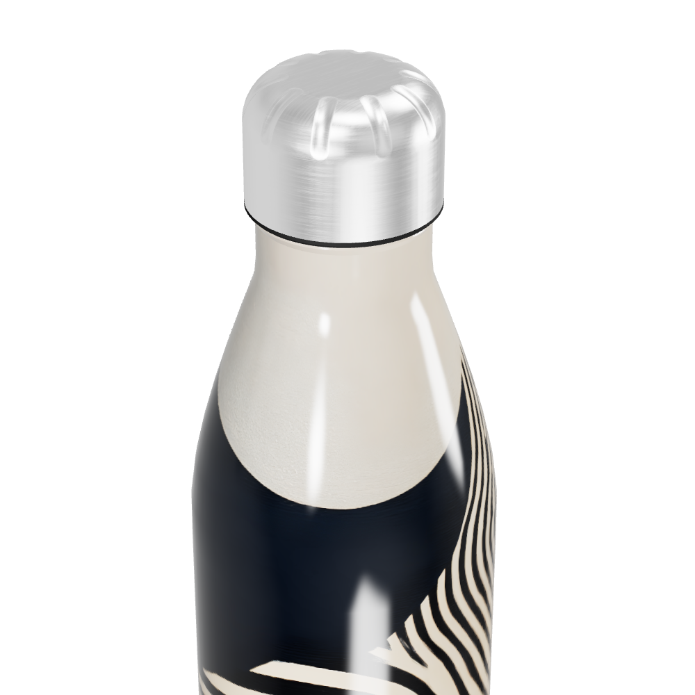 Garrafa Inox - Estampa Preto e Branco