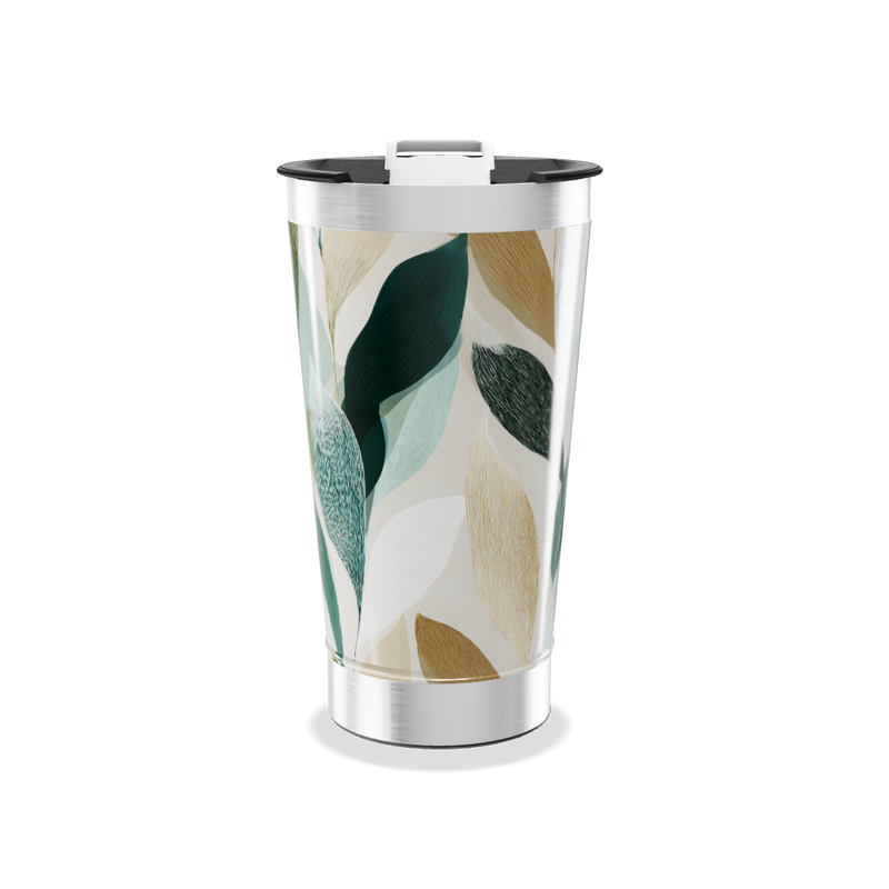 Copo Térmico - Folhas Multicoloridas