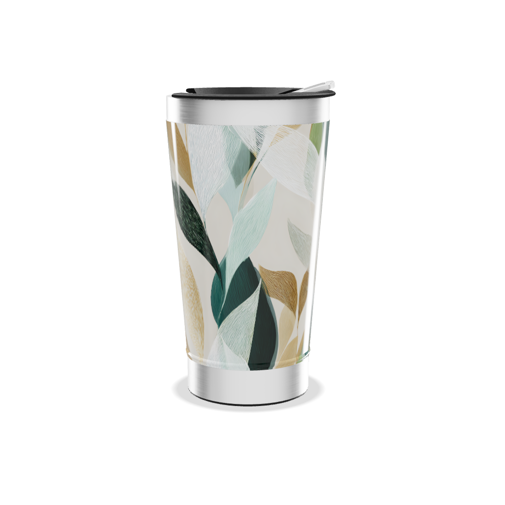 Copo Térmico - Folhas Multicoloridas