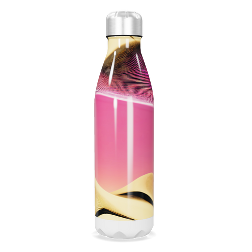 Garrafa Inox - Gradiente Rosa e Dourado