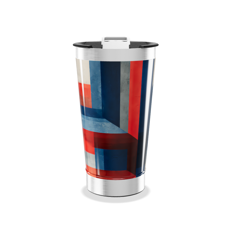 Copo Térmico - Estampa Geométrica Colorida