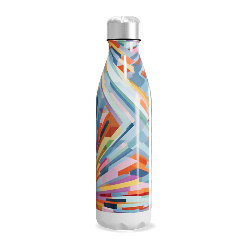 Garrafa Inox Colorida Estampada 500ml