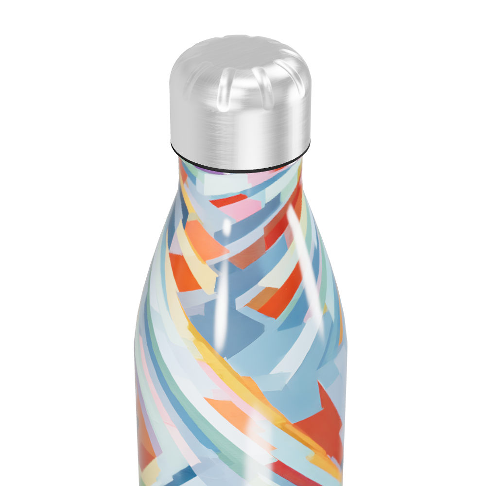 Garrafa Inox Colorida Estampada 500ml