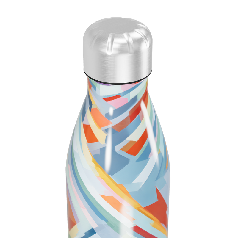 Garrafa Inox Colorida Estampada 500ml