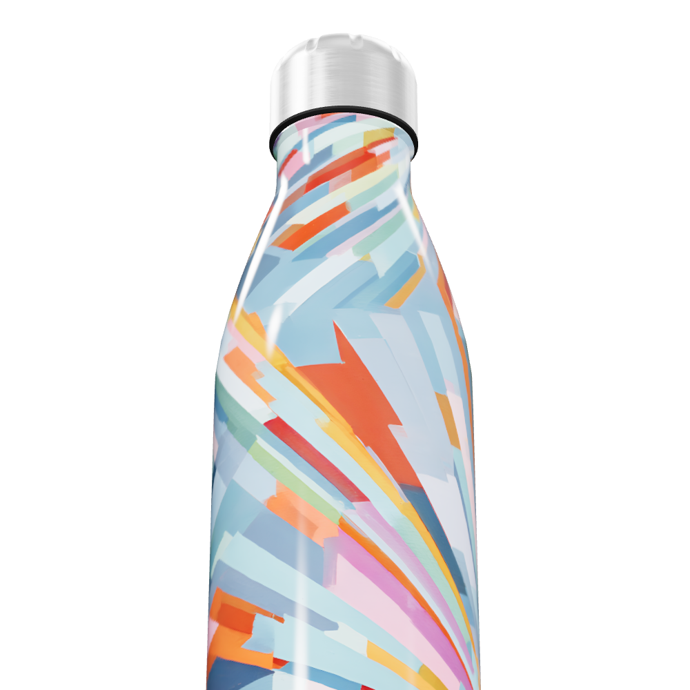 Garrafa Inox Colorida Estampada 500ml