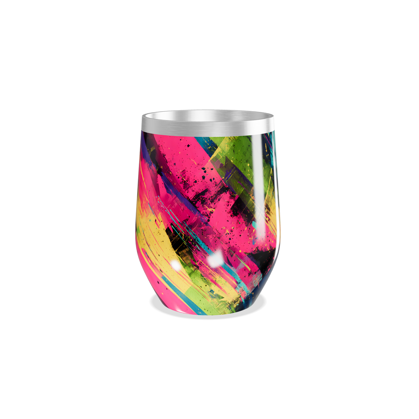 Copo Térmico Slim - Estampa Colorida Abstrata