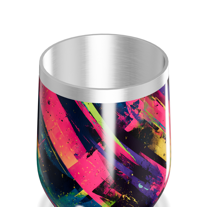 Copo Térmico Slim - Estampa Colorida Abstrata