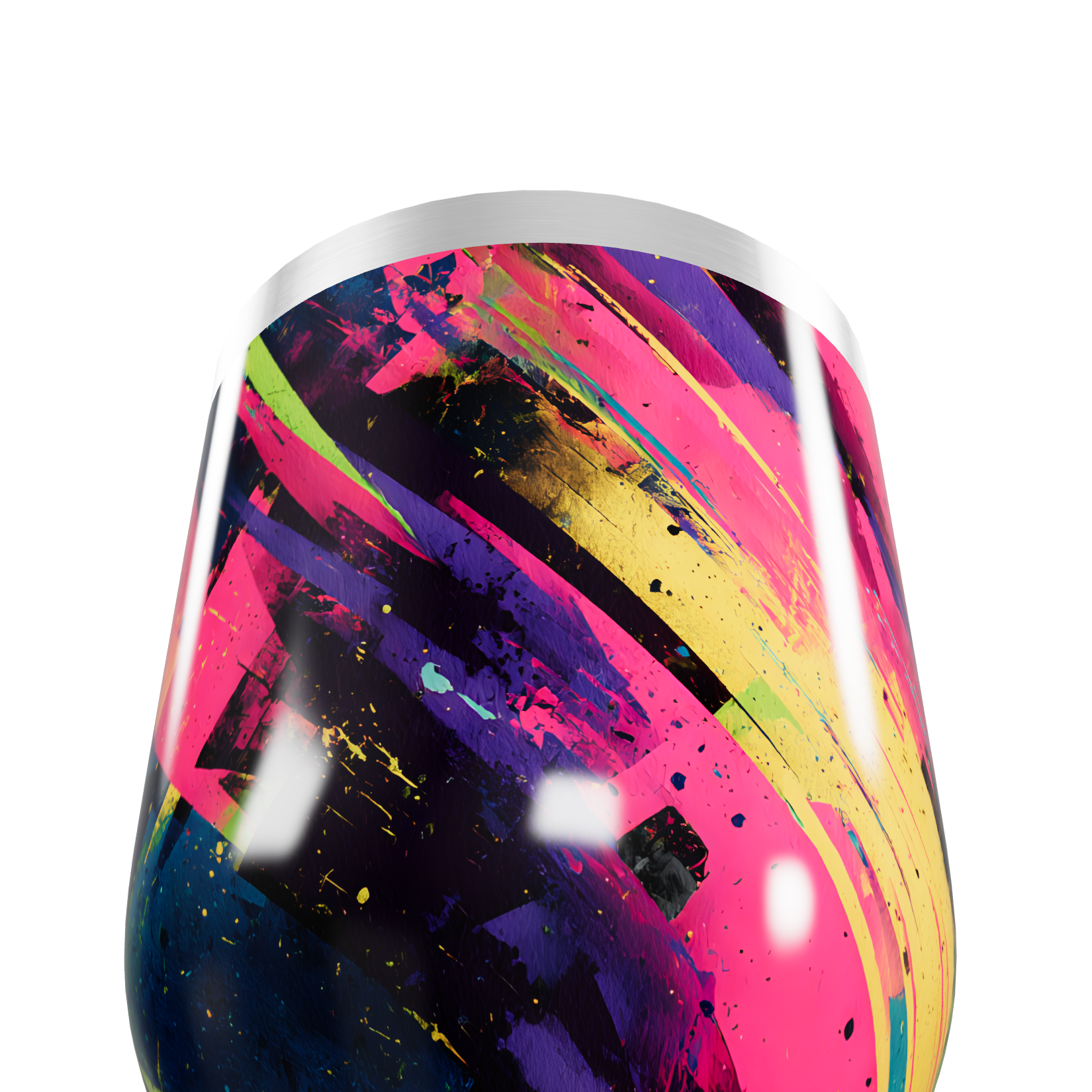 Copo Térmico Slim - Estampa Colorida Abstrata