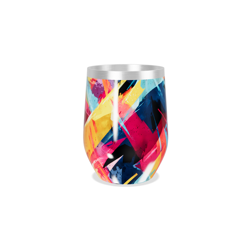 Copo Térmico Slim - Design Colorido Inox