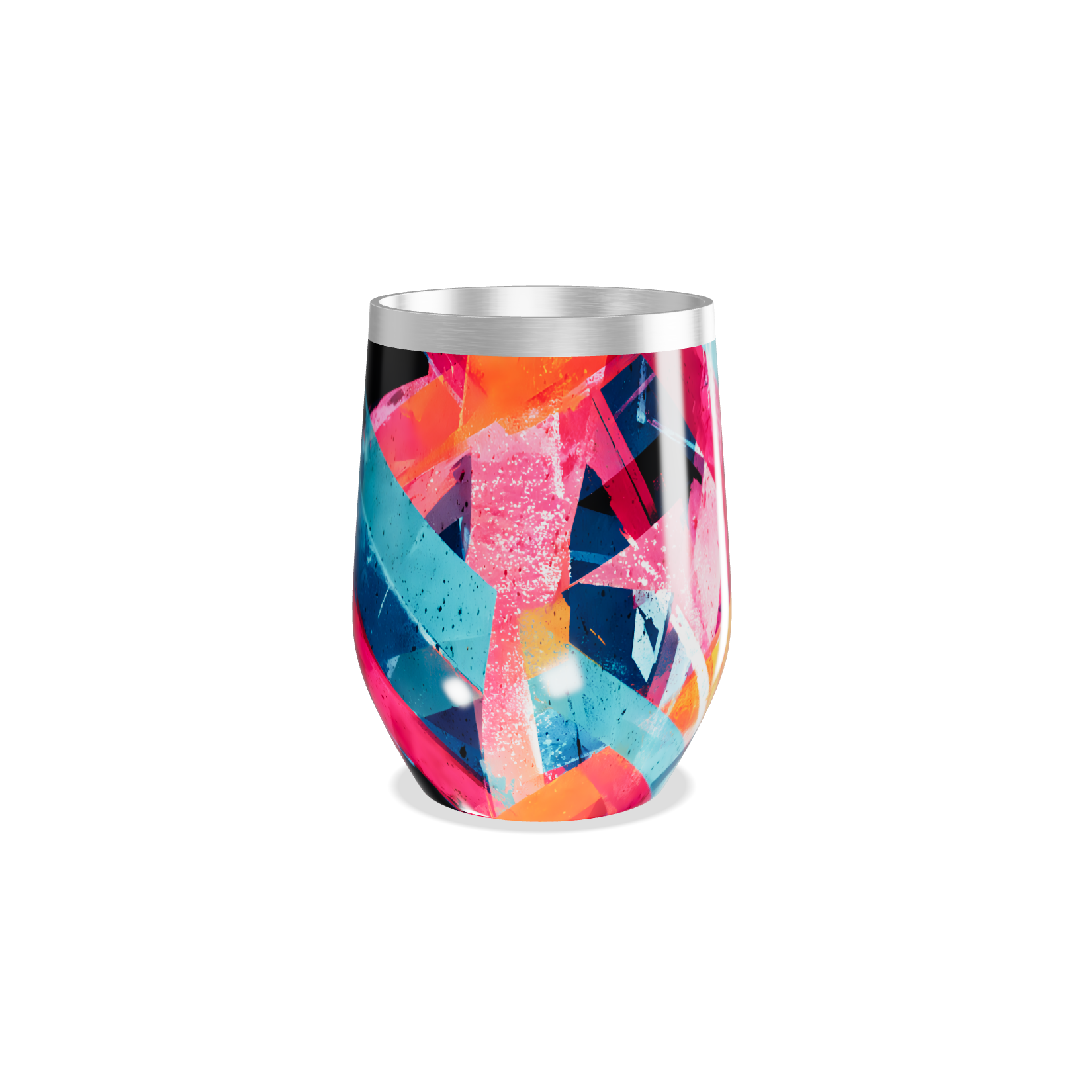 Copo Térmico Slim - Design Colorido Inox