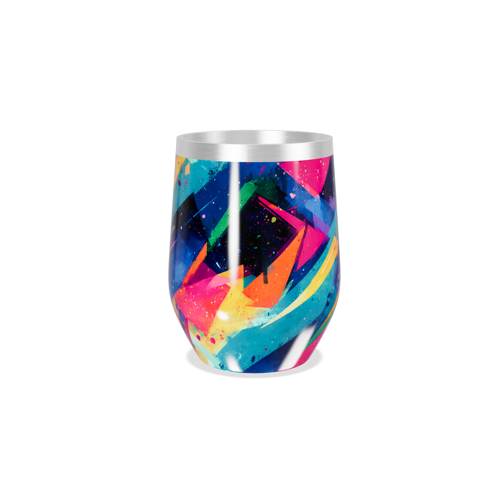 Copo Térmico Slim - Estampa Colorida Aço Inox