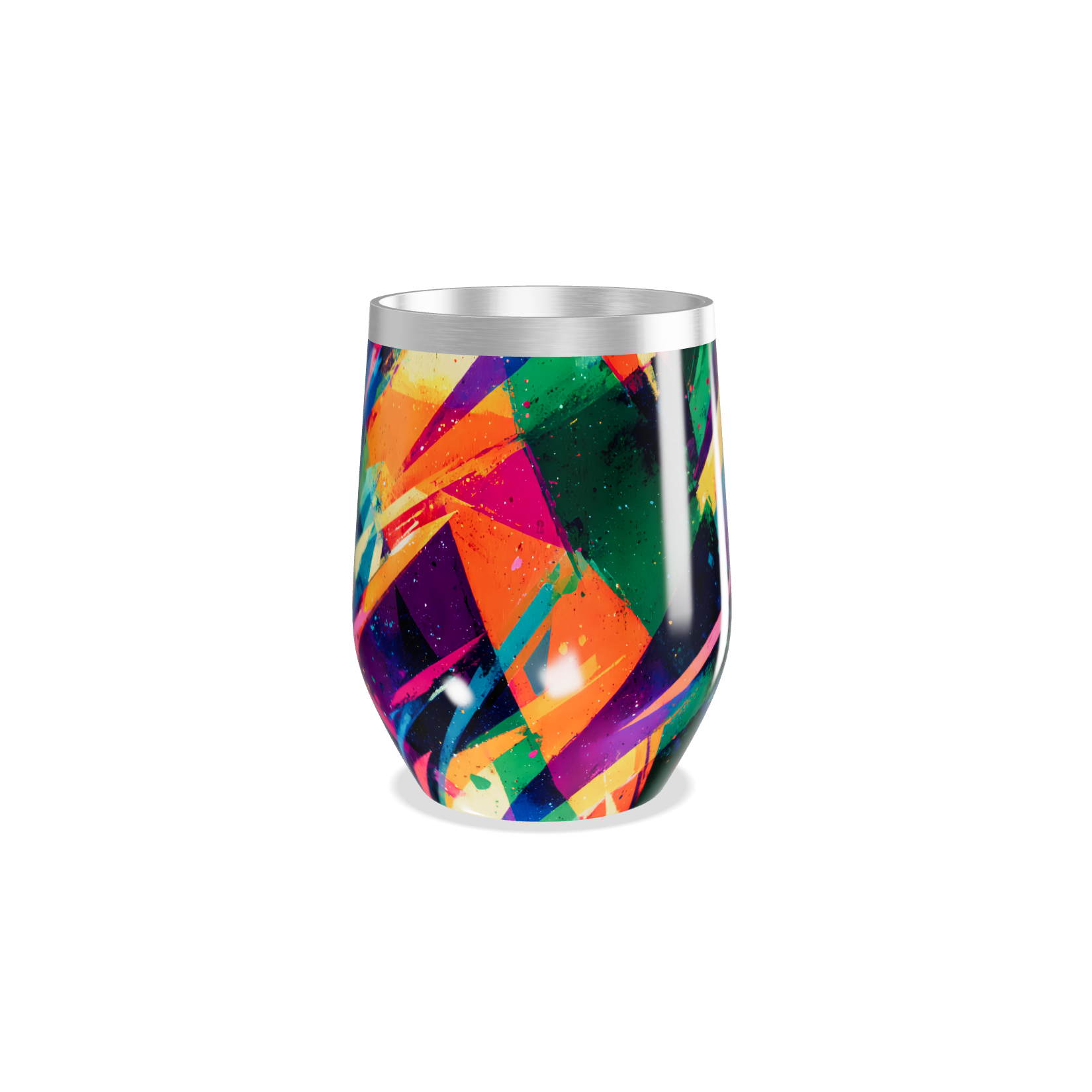 Copo Térmico Slim - Estampa Colorida Aço Inox