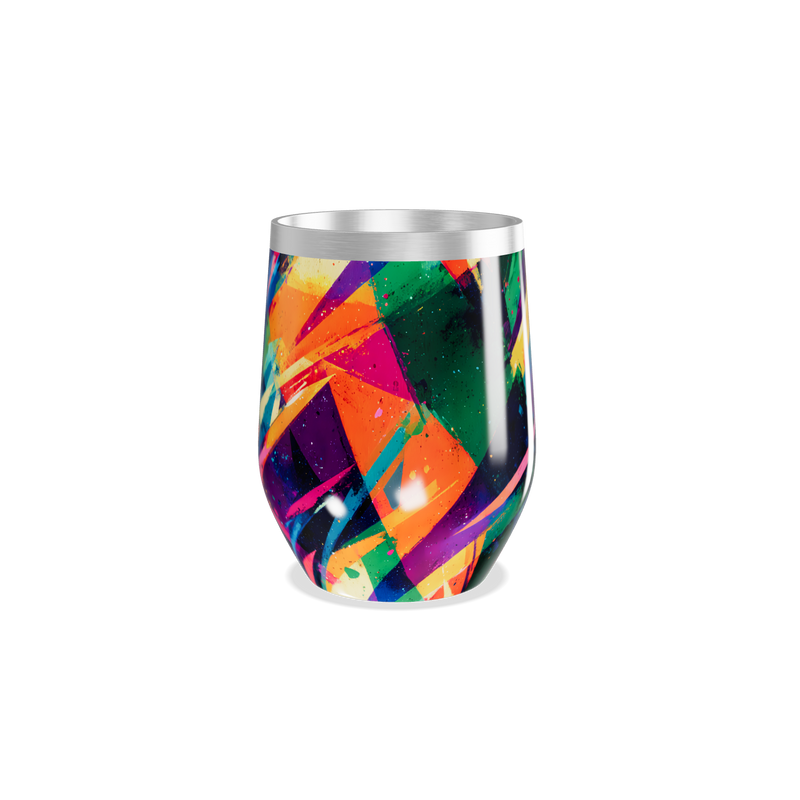 Copo Térmico Slim - Estampa Colorida Aço Inox