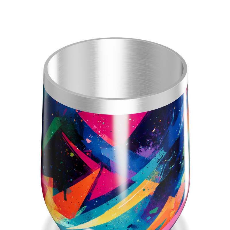 Copo Térmico Slim - Estampa Colorida Aço Inox