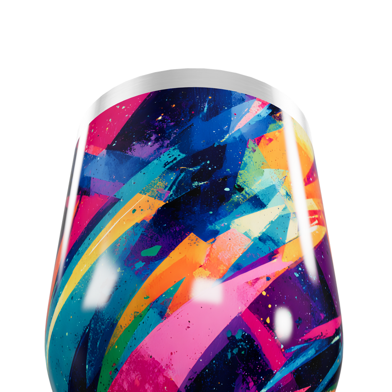 Copo Térmico Slim - Estampa Colorida Aço Inox