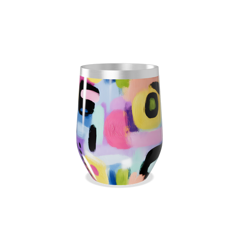 Copo Térmico Slim - Estampa Abstrata Colorida