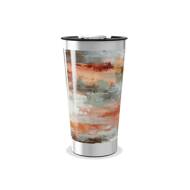Copo Térmico - Estampa Abstrata Colorida
