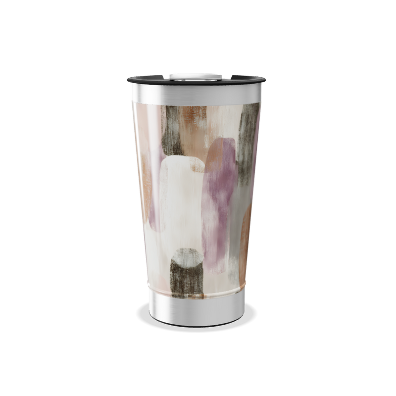 Copo Térmico - Estampa Abstrata Colorida