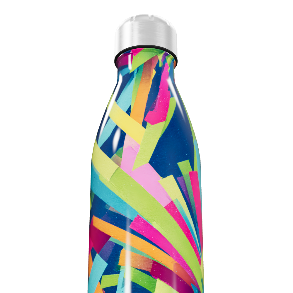 Garrafa Inox - Colorida com Estampa Vibrante