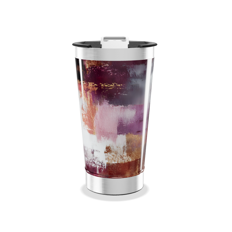 Copo Térmico - Estampa Abstrata Colorida