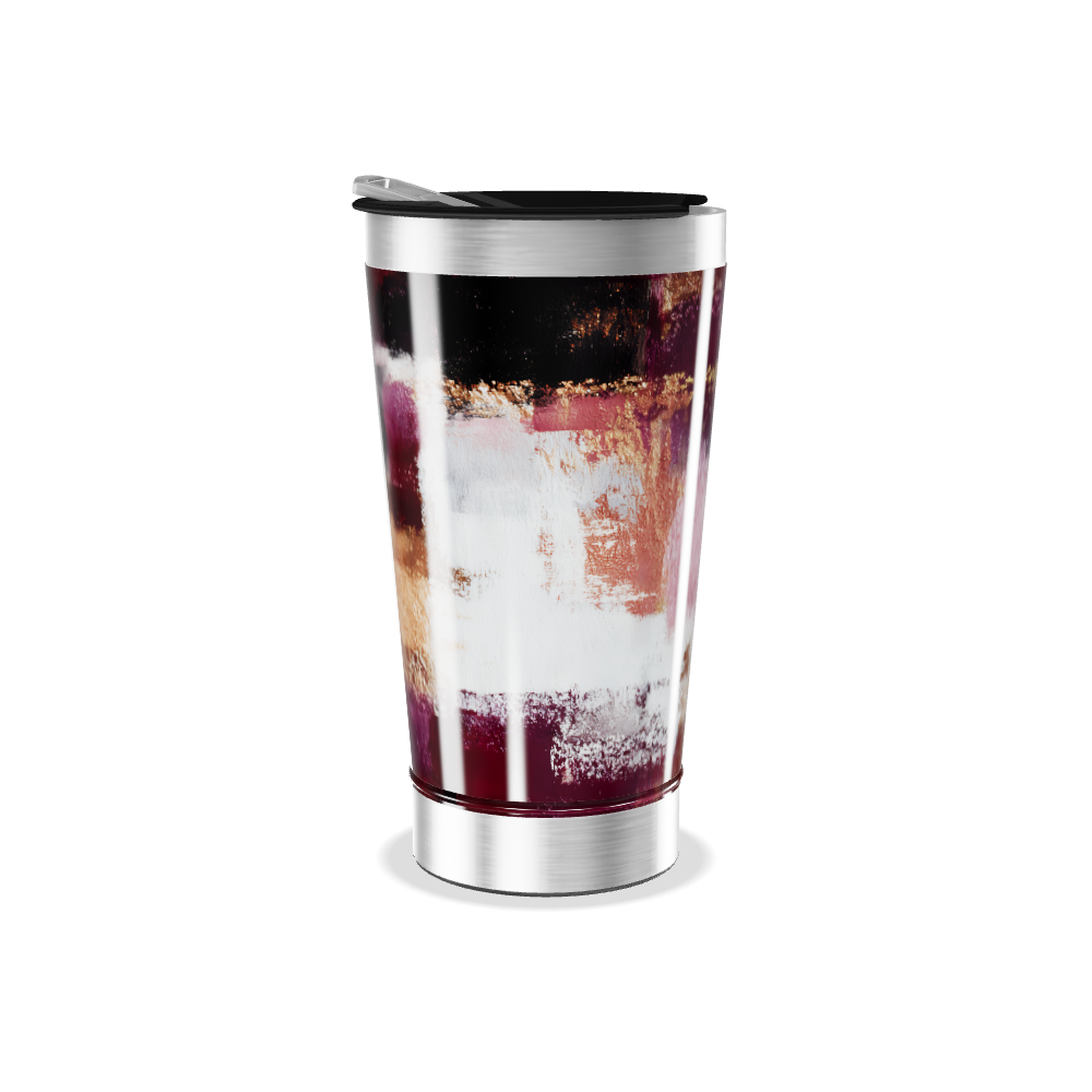 Copo Térmico - Estampa Abstrata Colorida