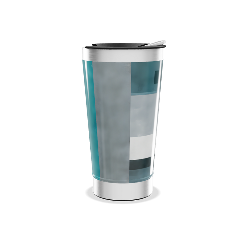 Copo Térmico - Azul com Geometria