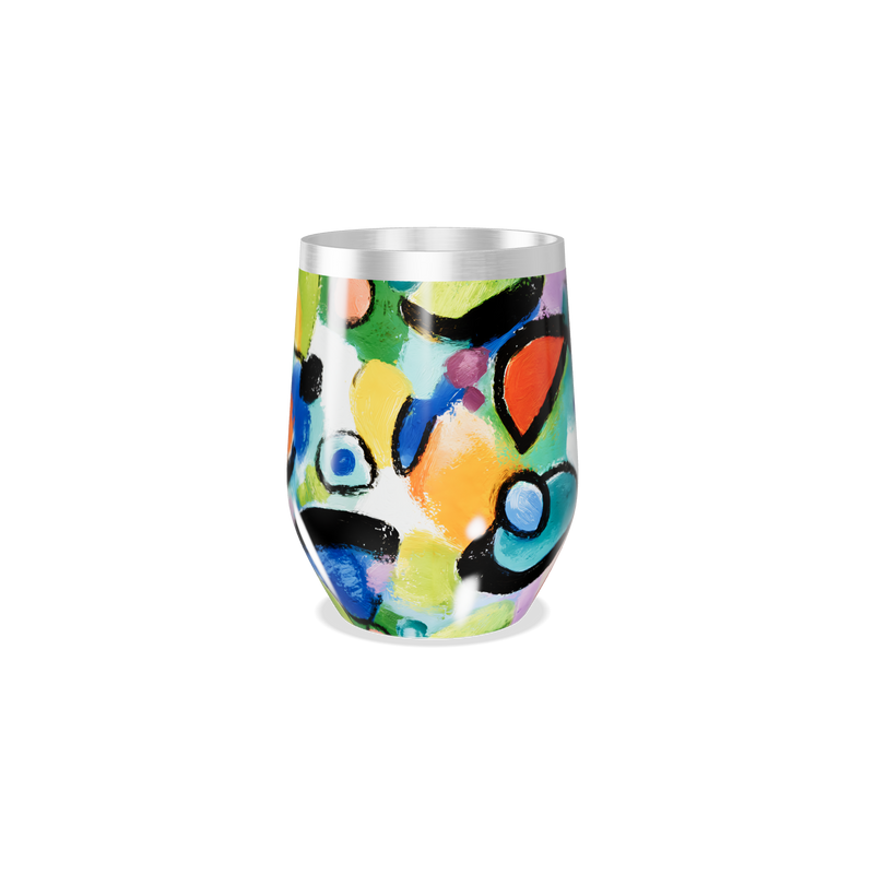 Copo Térmico Slim - Estampa Colorida Abstrata