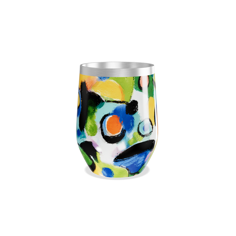 Copo Térmico Slim - Estampa Colorida Abstrata