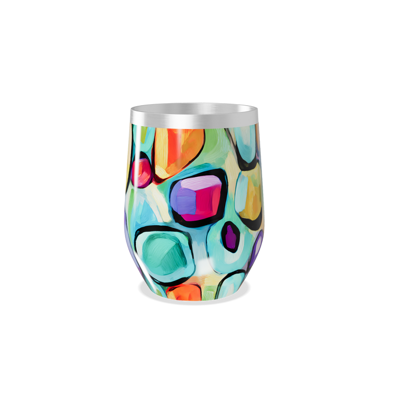 Copo Térmico Slim - Estampa Colorida Abstrata