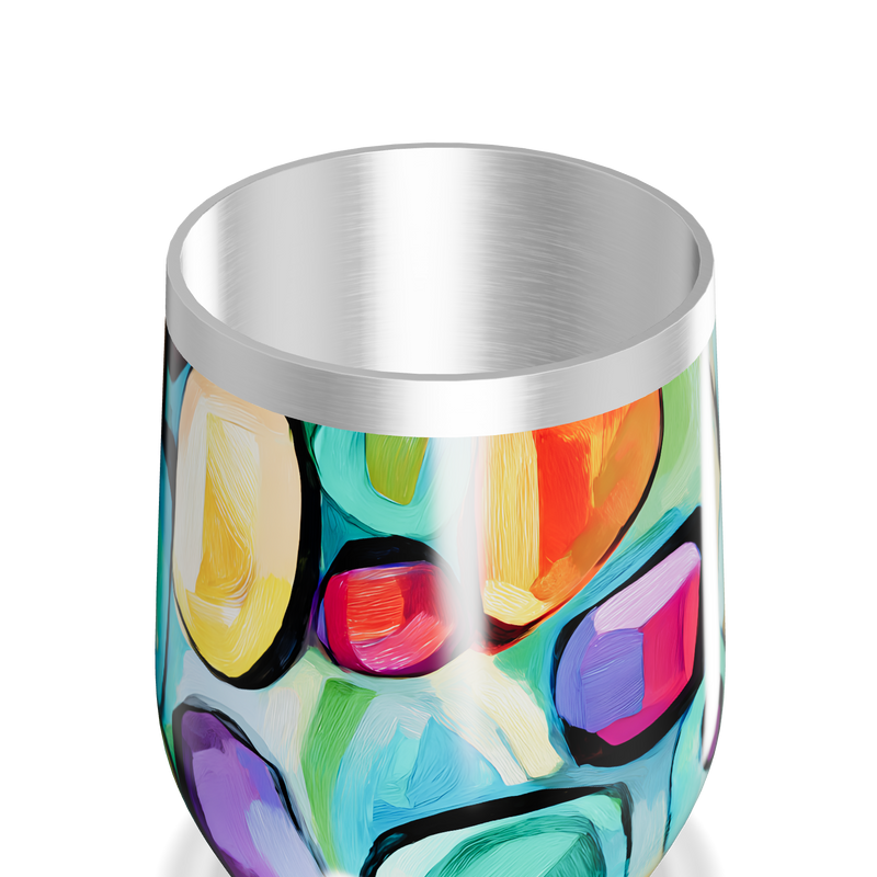 Copo Térmico Slim - Estampa Colorida Abstrata